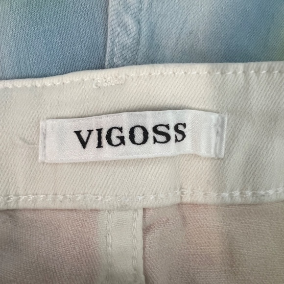 Vigoss Ace High Rise Short Tie Dye Chic Coquette Western Cottagecore Denim 30 - Picture 3 of 8
